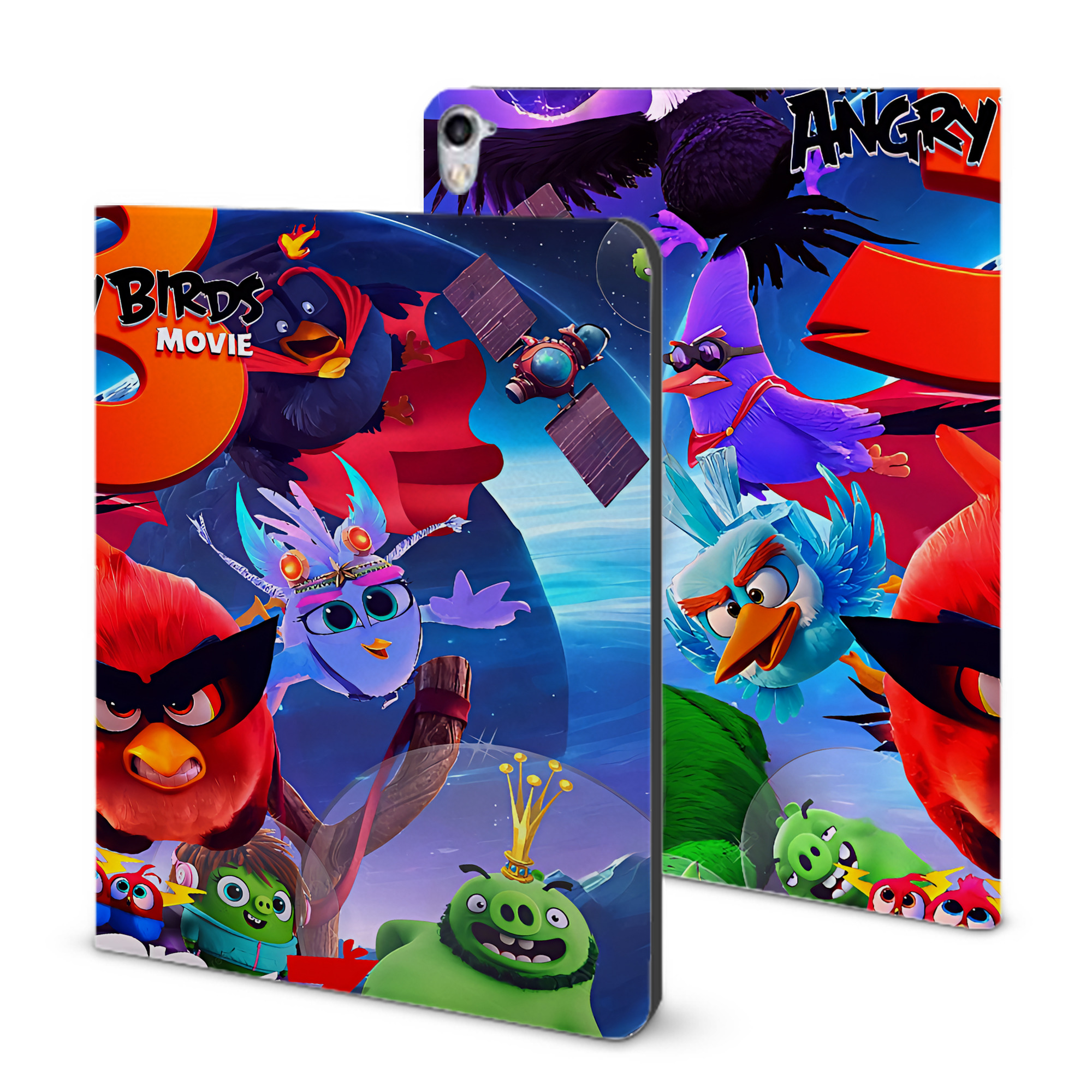 （画像用） Angry Birds アングリーバード IPad ケース ブック型 PUレザー TPU 耐衝撃 軽量 薄型 ペン収納なし 全面保護 IPad 各モデル対応